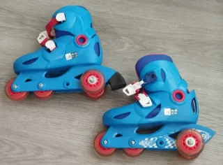 PATINES LÍNEA NIÑ@ OXELO AZUL T 30 32