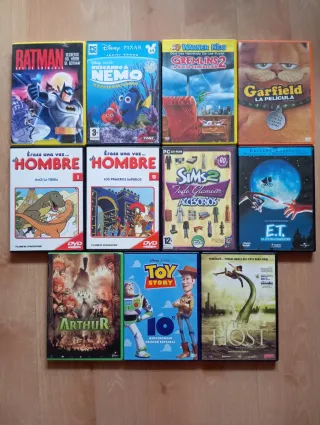 Lote 11 Películas DVD Infantiles Variadas