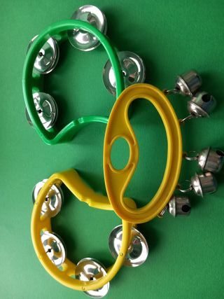 Set 3 Strumenti Percussione Sonagli