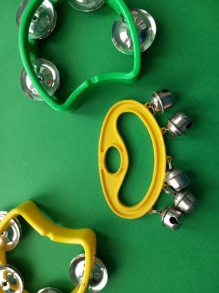 Set 3 Strumenti Percussione Sonagli