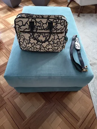 Maletín Tous Beige y Negro