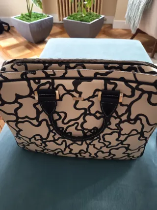 Maletín Tous Beige y Negro