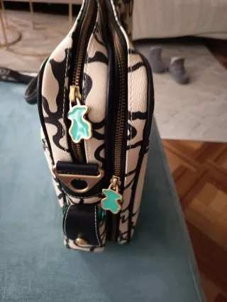 Maletín Tous Beige y Negro