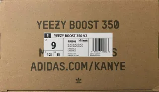 Adidas Yeezy Boost 350 V2 Nero Uomo (42 2/3)