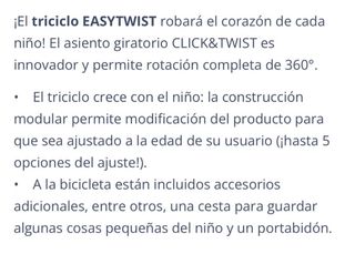 Triciclo evolutivo Kinderkraft