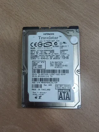 Disco Duro Hitachi Travelstar 80GB 2.5