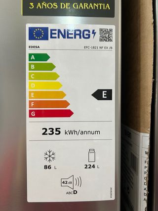 Nevera Edesa No Frost 349€