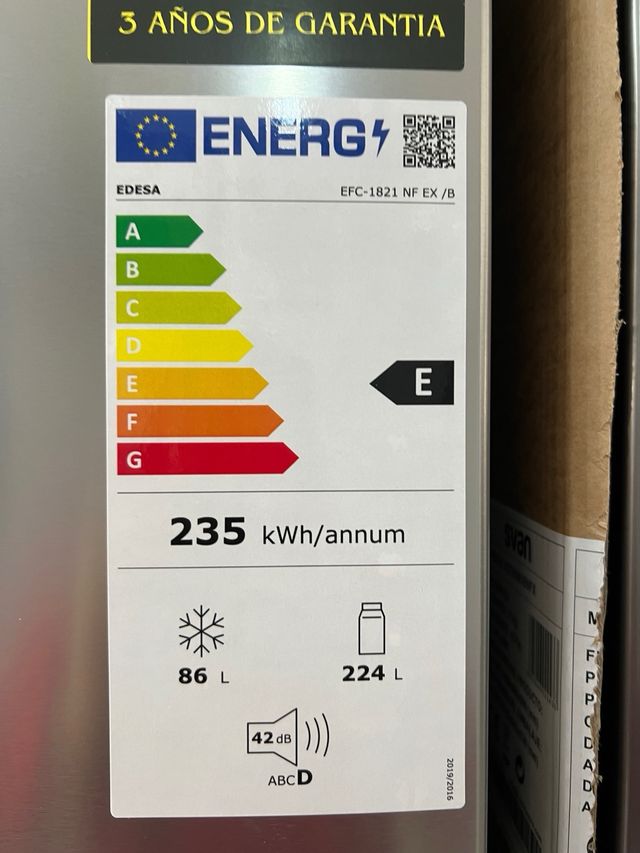 Nevera Edesa No Frost 349€