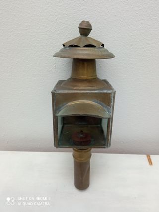 Farol antiguo carruaje bronce