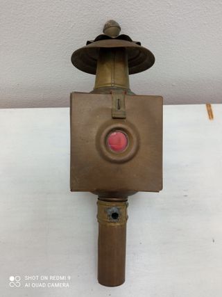 Farol antiguo carruaje bronce