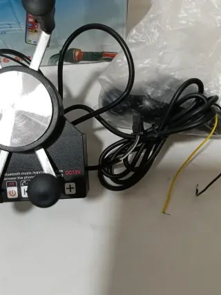 Altavoces para moto bluetooth con soporte móvil