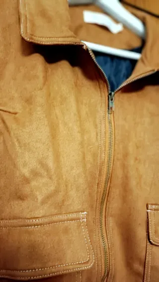 Chaqueta bomber ante marrón Talla M