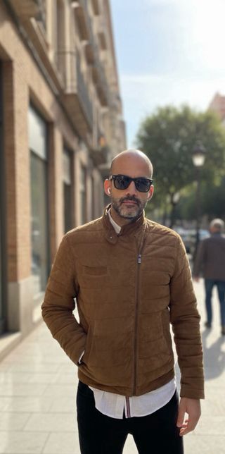 Chaqueta Massimo Dutti Piel Cruzada M