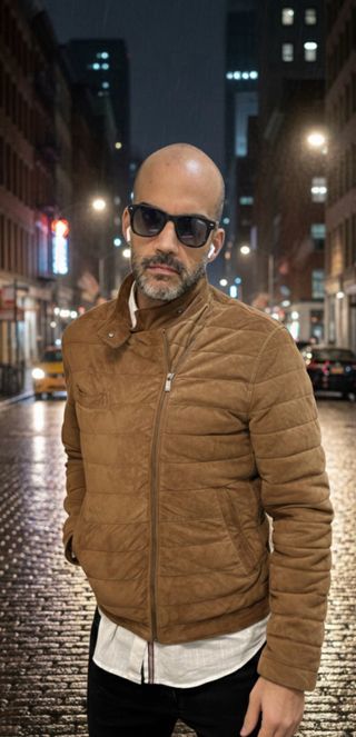 Chaqueta Massimo Dutti Piel Cruzada M