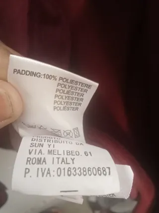 Chaqueta acolchada roja MITND