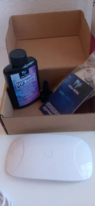 Kit completo para joyería con resina epoxi + Lámpa