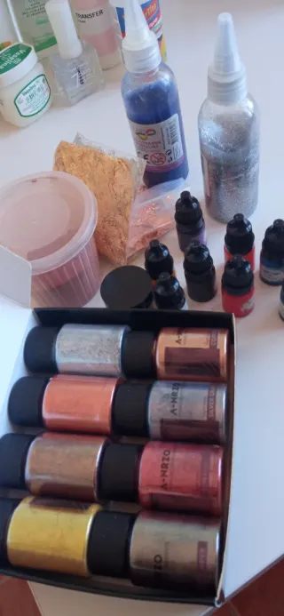 Kit completo para joyería con resina epoxi + Lámpa