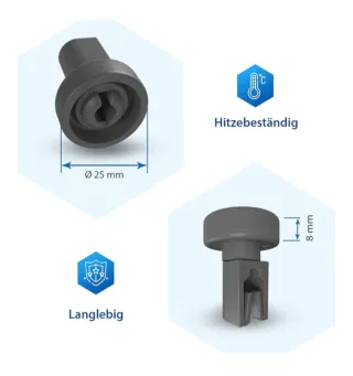 Ruedas Lavavajillas Zanussi AEG Electrolux