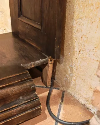 Pareja de pedestales antiguos originales S. XIX