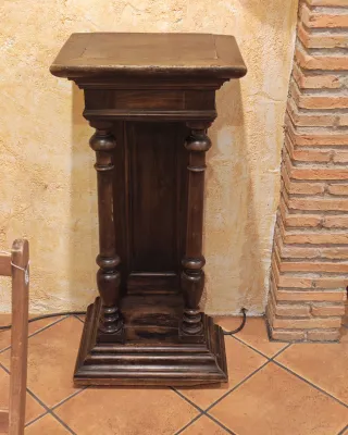 Pareja de pedestales antiguos originales S. XIX