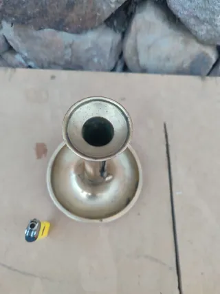 Palmatoria antigua de bronce