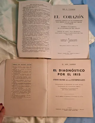 Lote de 2 libros vintage del Dr. Vander.