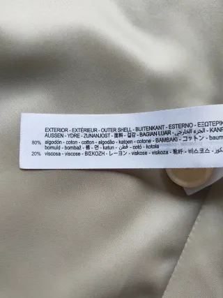 Blazer terciopelo Zara beige