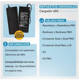 SmartGyro Cargador 4800 Patinetes Eléctricos