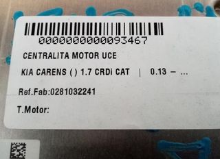 Kia 115563 0281032241 centralita motor uce carens