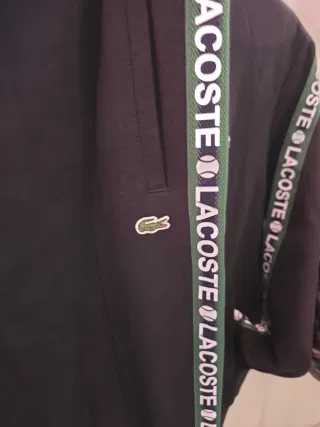Conjunto Chándal Lacoste Negro y Verde
