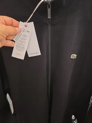 Conjunto Chándal Lacoste Negro y Verde
