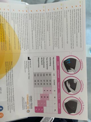 Fascia di supporto maternità Medela L nera