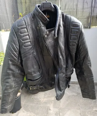Chaqueta de moto cuero vintage