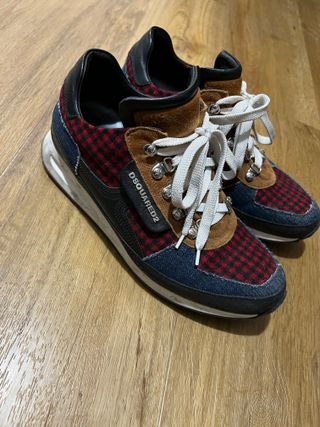 Scarpe Dsquared2 Uomo Nero Rosso