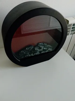 Chimenea decorativa negra