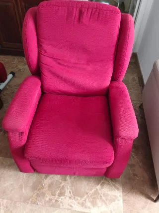 Coppia di poltrone reclinabili in tessuto