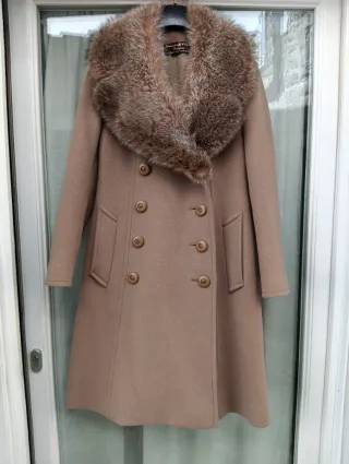 Cappotto vintage anni 60 beige