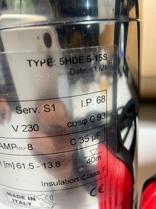 : Bomba Sumergible Hydrop 5HDE 5-15 s