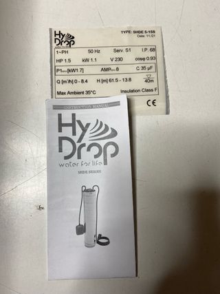 : Bomba Sumergible Hydrop 5HDE 5-15 s