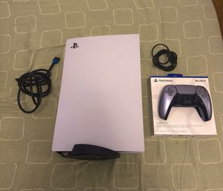 Consola Sony PS5 Blanca (Disco) + Mando