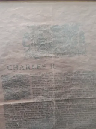 Papel Histórico Charles R. 1681 Inglaterra,4 s