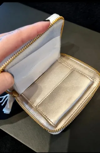 Mini portafoglio Guess bianco trapuntato