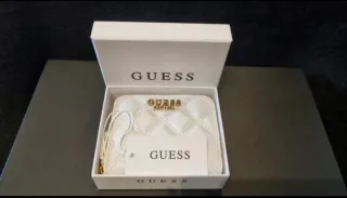 Mini portafoglio Guess bianco trapuntato