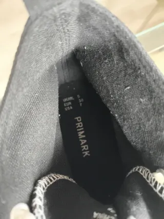 Bambas altas mujer.Tipo Converse .Solo una puesta.