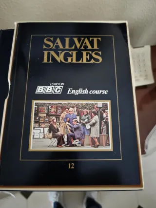 Libro y estuche para aprender inglés