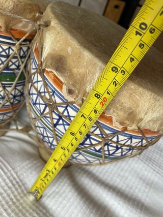 Tamburi marocchini. Ceramica + pelle di capra