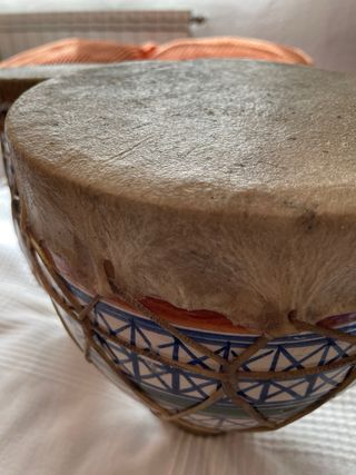 Tamburi marocchini. Ceramica + pelle di capra