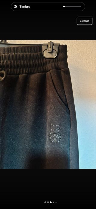 Pantalón jogger térmico negro