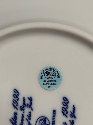 Piatto da Collezione Natale 1999 Hutschenreuther