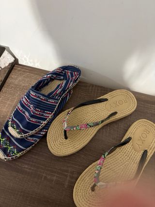 Chanclas Roxy Beige Multicolor